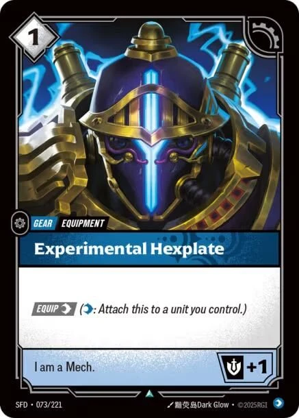 Experimental Hexplate