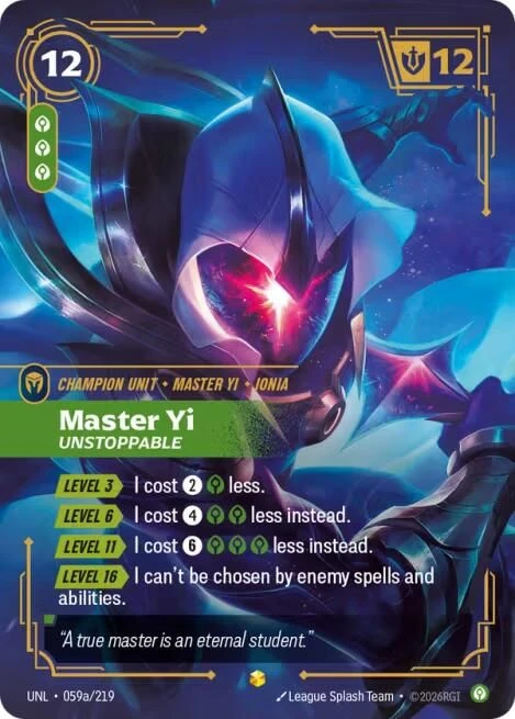 Master Yi - Unstoppable (Alternate Art)