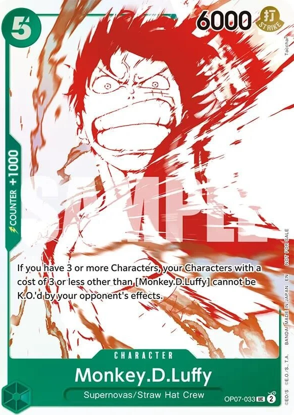 Monkey.D.Luffy - OP07-033 (3rd Anniversary Treasure Campaign Pack)