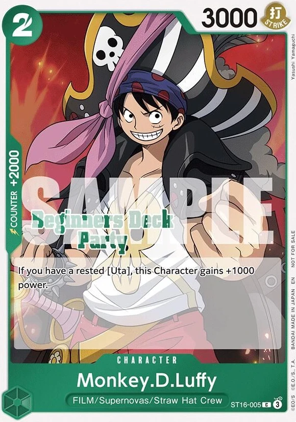 Monkey.D.Luffy (Beginners Deck Party [ST-23] - [ST-28] Participation Pack)