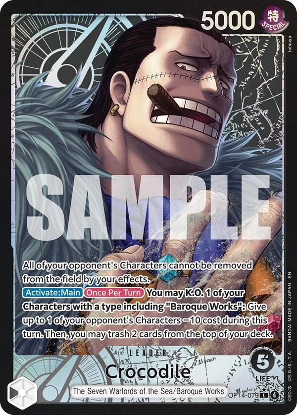 Crocodile - OP14-079 (Alternate Art)