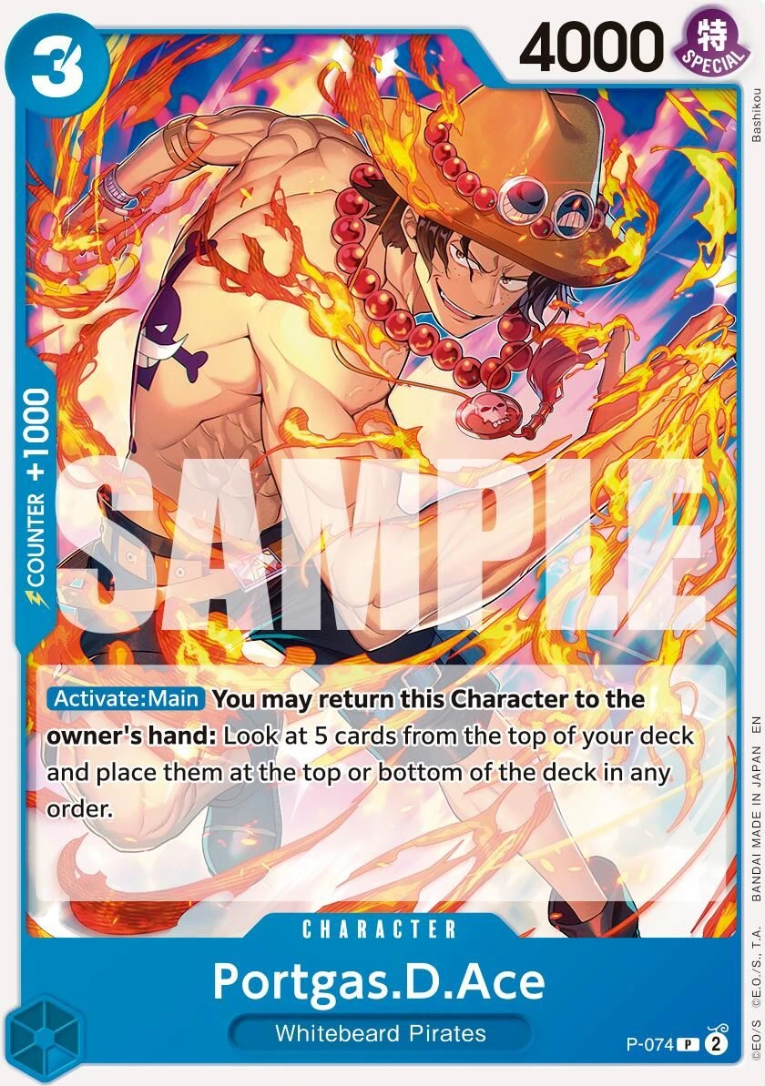 Portgas.D.Ace - P-074 (Pirate Foil)
