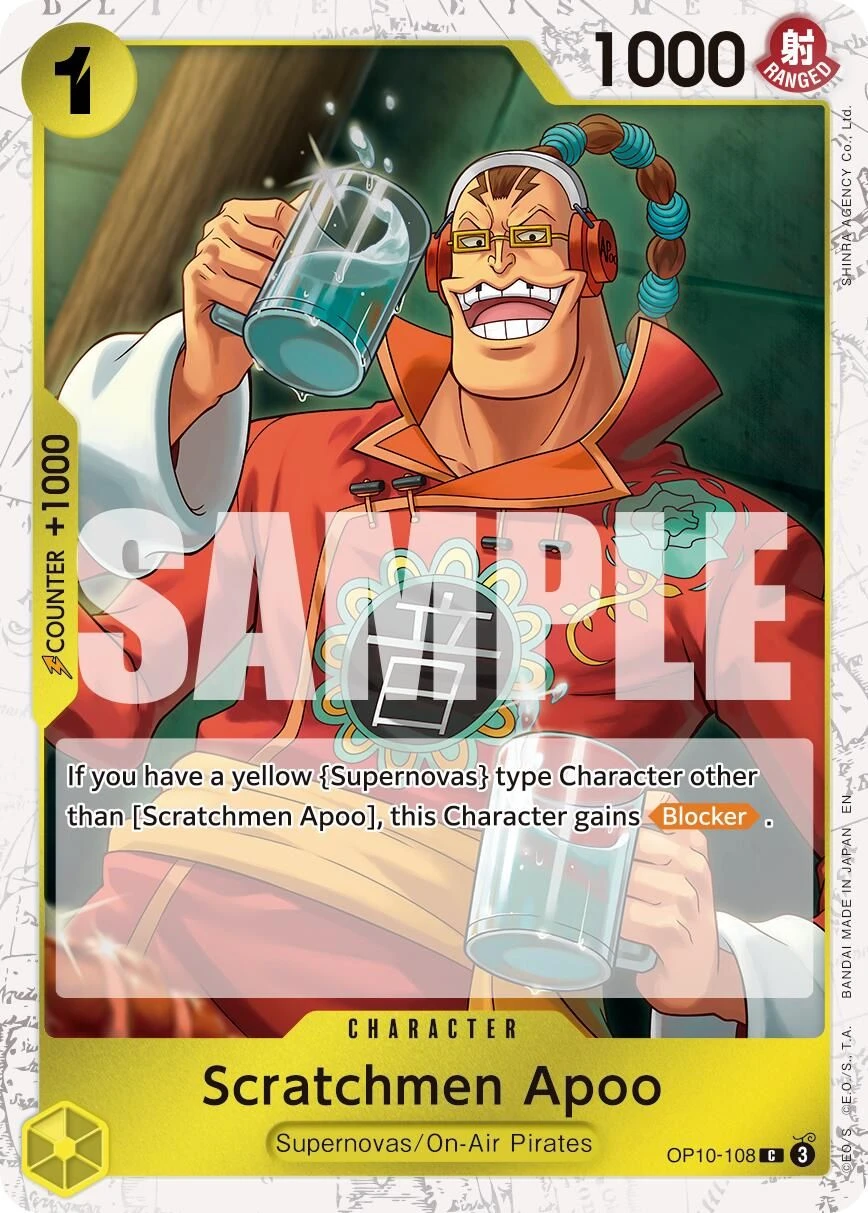 Scratchmen Apoo - OP10-108 (Pirate Foil)