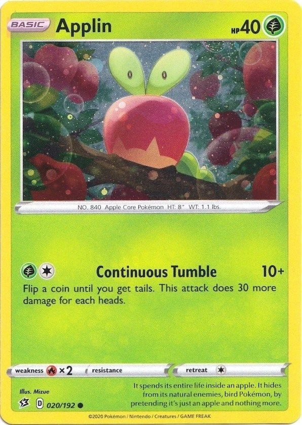 Applin - 020/192 (Cosmos Holo)