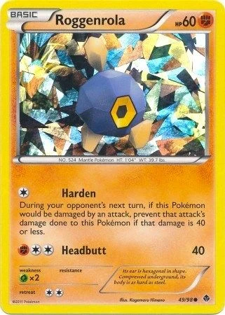 Roggenrola - 49/98 (Cracked Ice Holo)