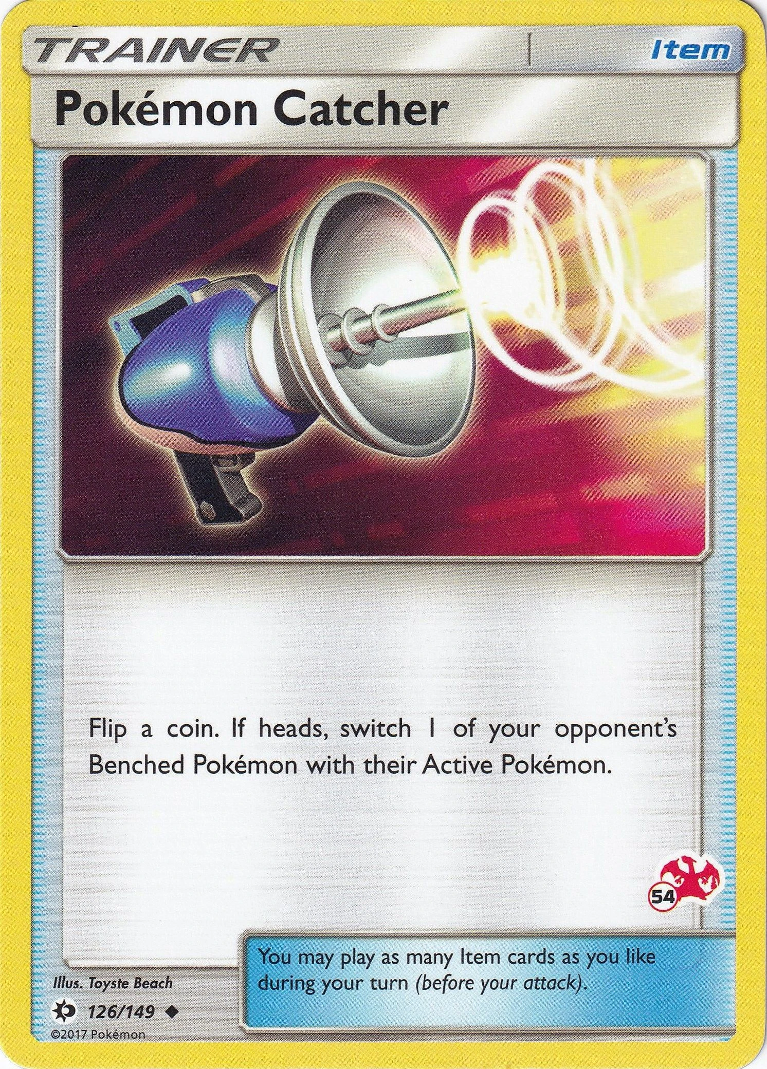Pokemon Catcher - 126/149 (#54 Charizard Stamped)