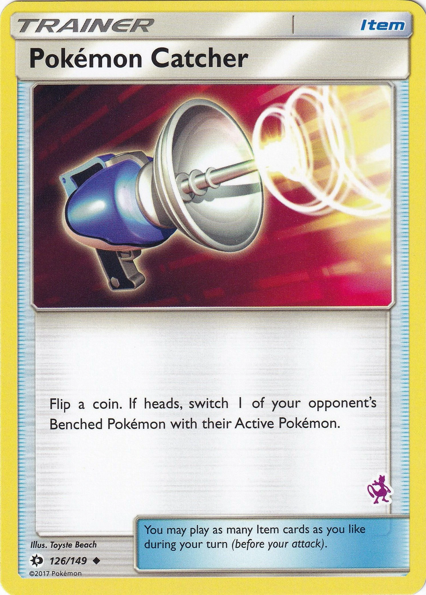 Pokemon Catcher - 126/149 (Mewtwo Stamped)