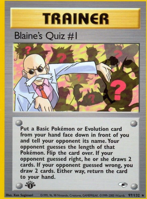 Blaine's Quiz #1