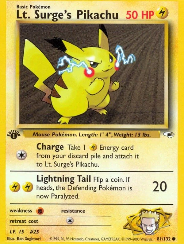 Lt. Surge's Pikachu
