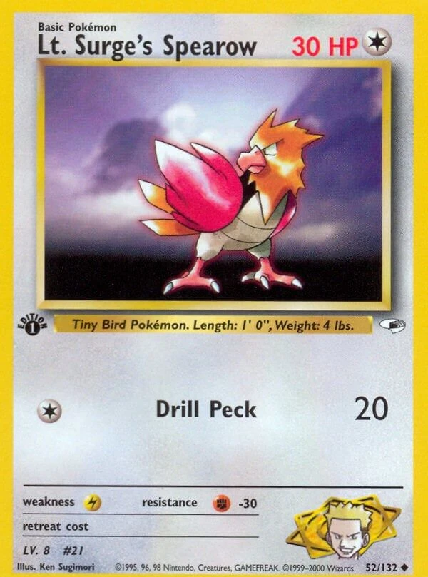 Lt. Surge's Spearow (52)