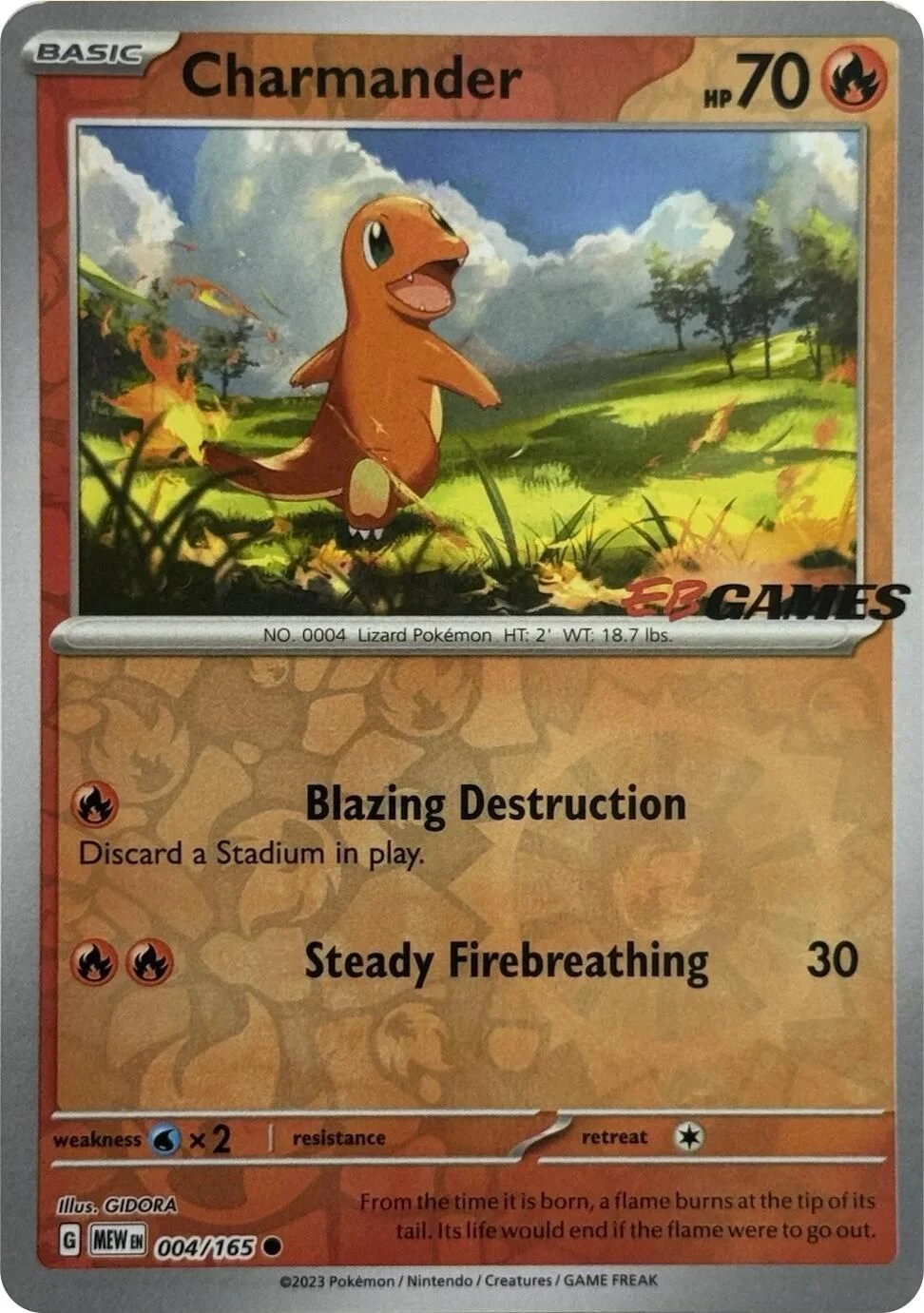 Charmander - 004/165 (EBGames Exclusive)