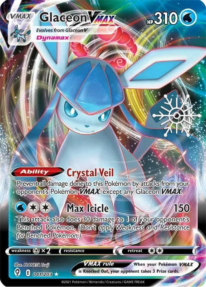 Glaceon VMAX - 041/203 (Holiday Calendar)