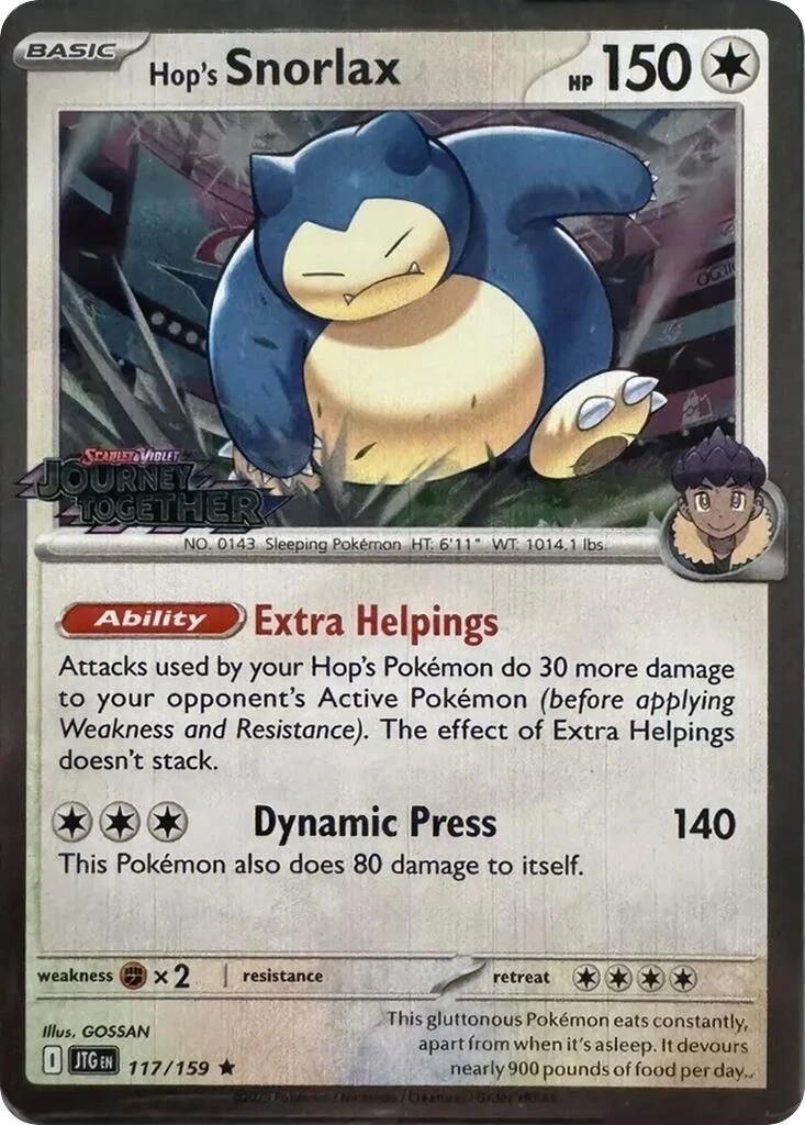 Hop's Snorlax - 117/159 (Cosmos Holo)