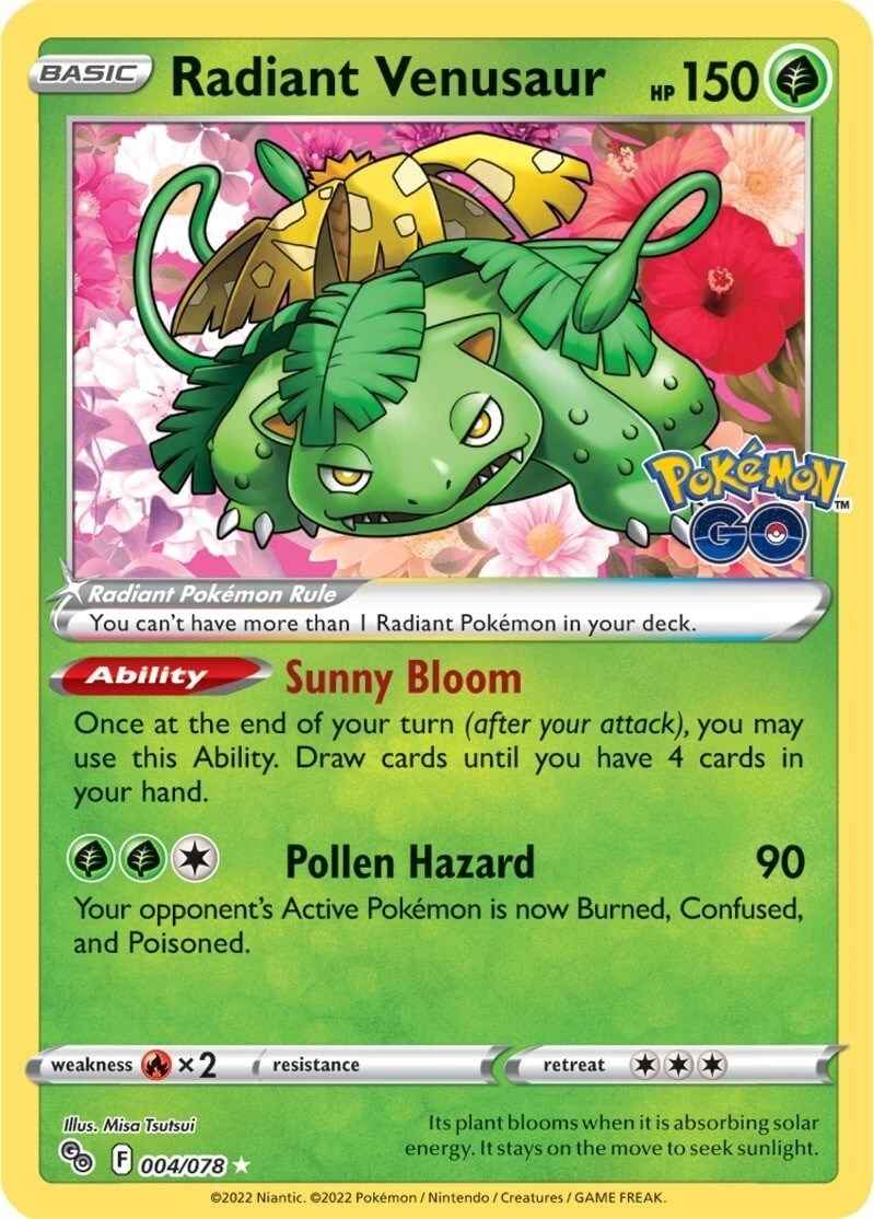 Radiant Venusaur - PGO #004/078 (MP)