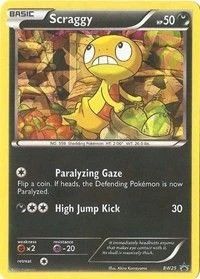 Scraggy - BW25 (Cracked Ice Holo)