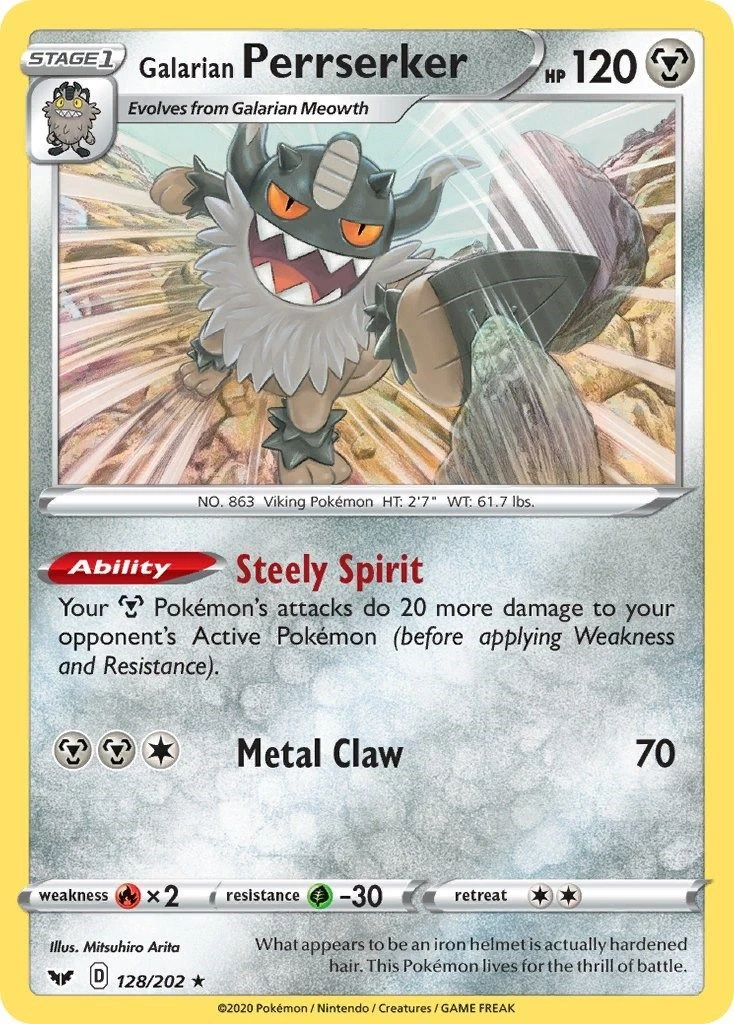 Galarian Perrserker 128/202 (SWSH Base Set)