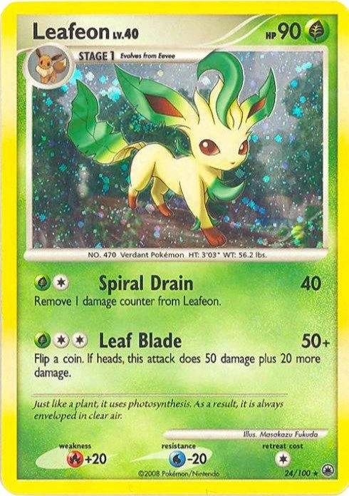 Leafeon - 24/100 (DP Majestic Dawn)