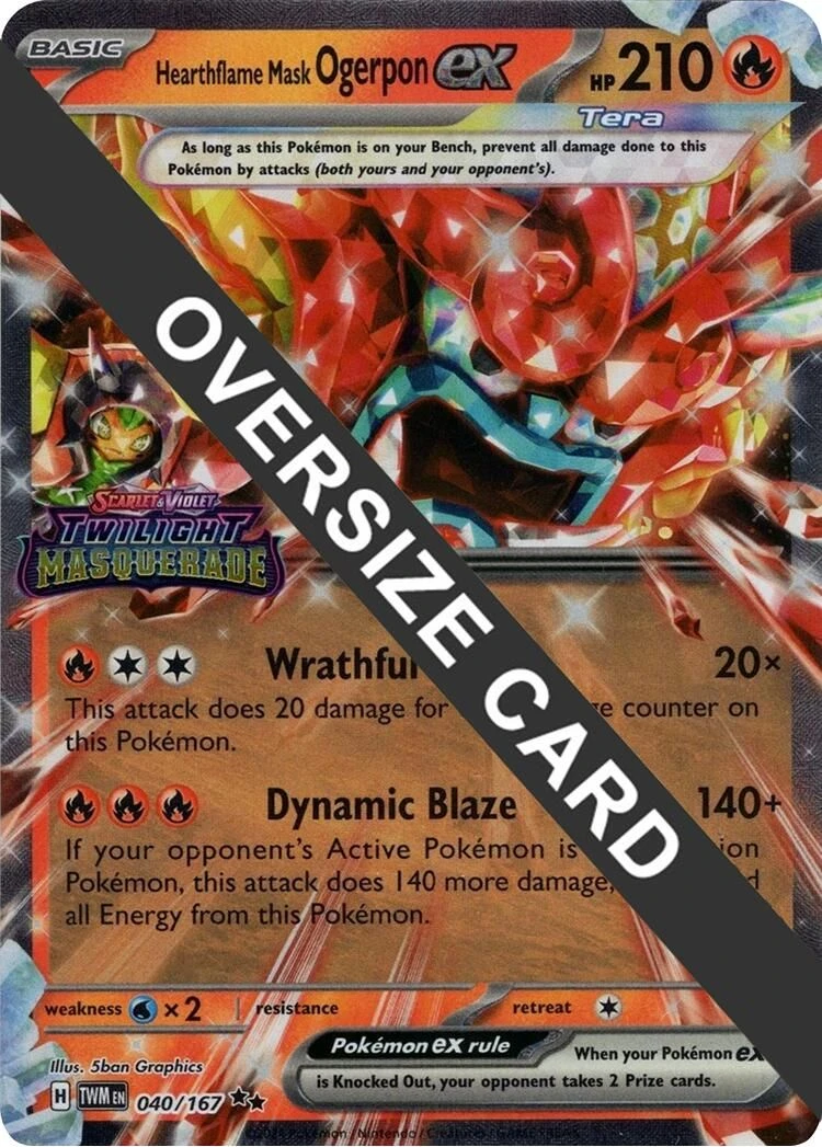 Hearthflame Mask Ogerpon ex (Twilight Masquerade Stamp)