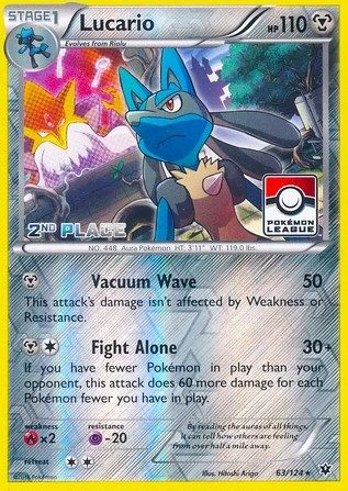 Lucario - 63/124 (Pokemon League) [2nd Place]