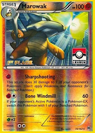 Marowak - 78/162 (Pokemon League) [1st Place]
