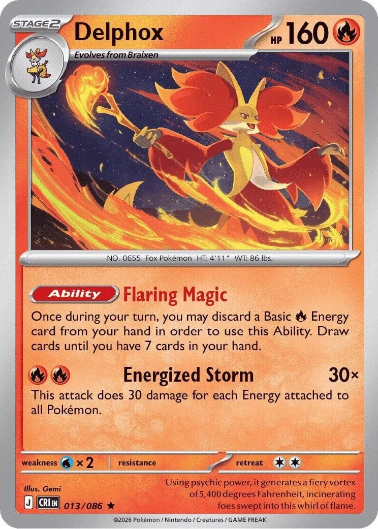 Delphox - 013/086 (Non-Holo)