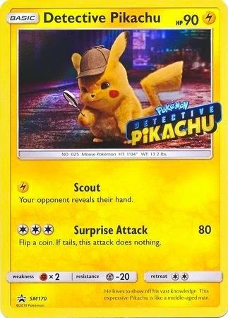 Detective Pikachu - SM170 (Stamped)
