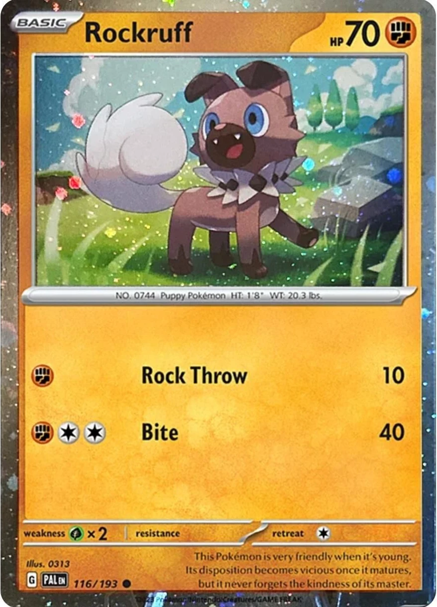 Rockruff - 116/193 (Cosmos Holo)
