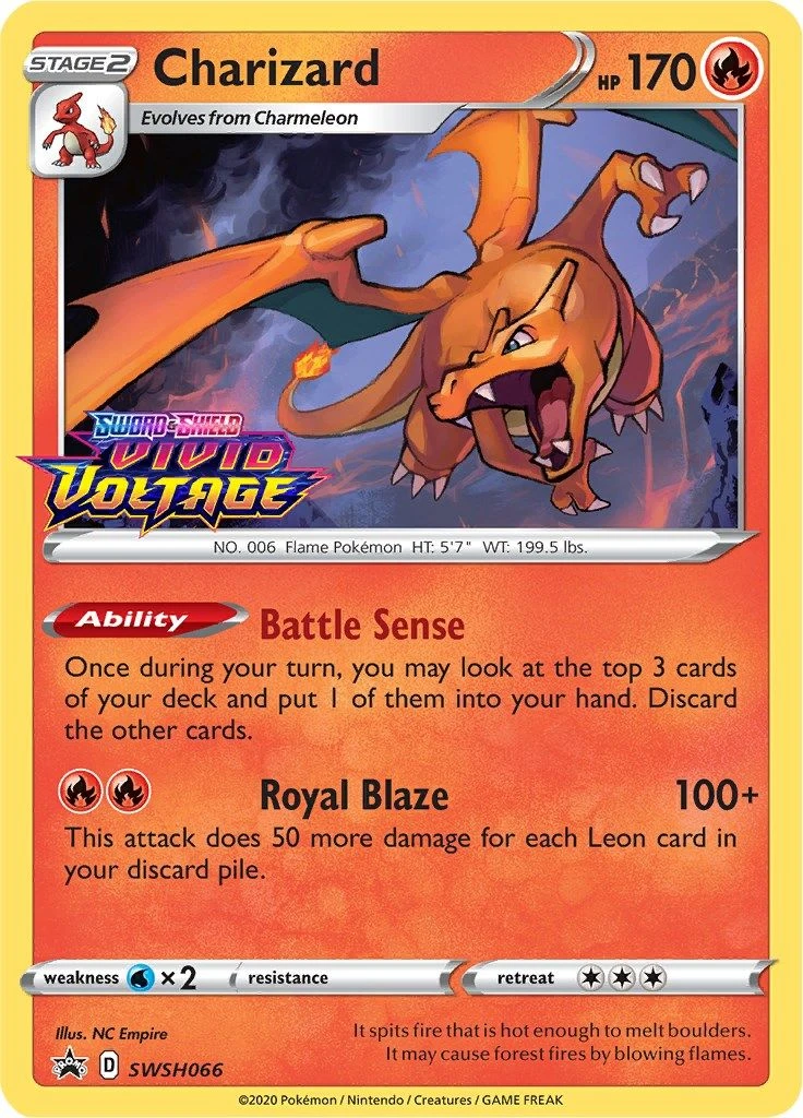 Charizard - SWSH066 (Prerelease)