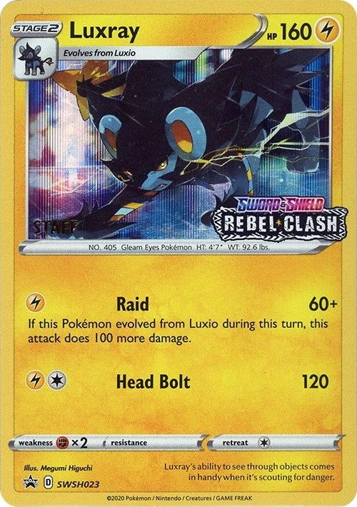 Luxray - SWSH023 (Prerelease) [Staff]