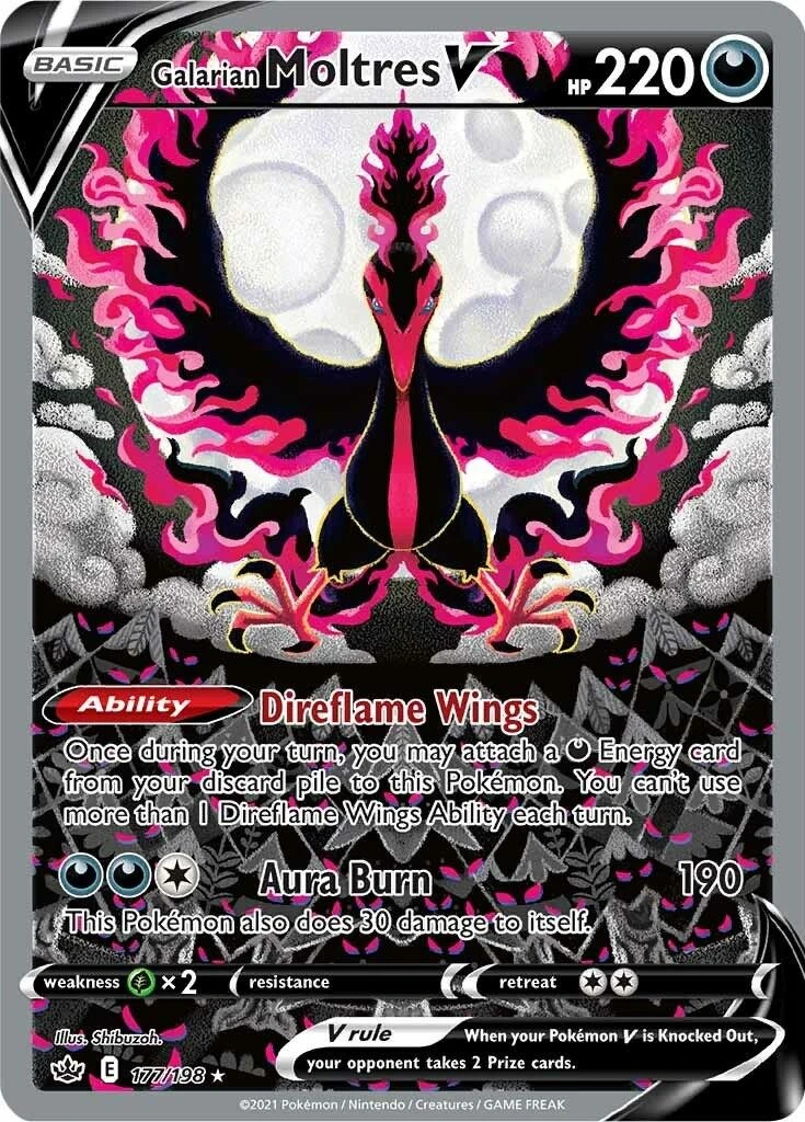 Galarian Moltres V (Alternate Full Art)