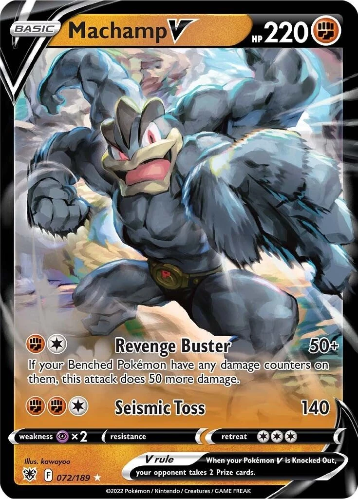 Machamp V - SWSH10 #072/189 (NM)