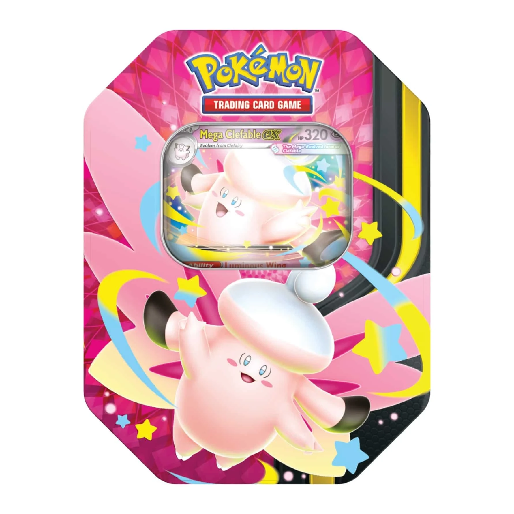 Pokémon Mega Moonlit Tin Mega Clefable Ex Español