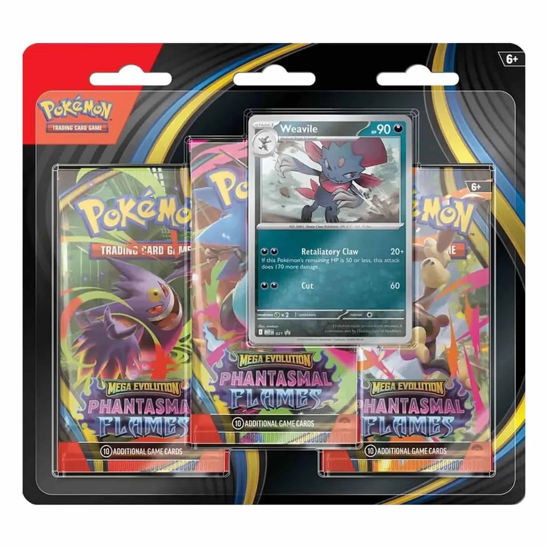 Pokémon Mega Evolution Phantasmal Flames Weavile Blister Español
