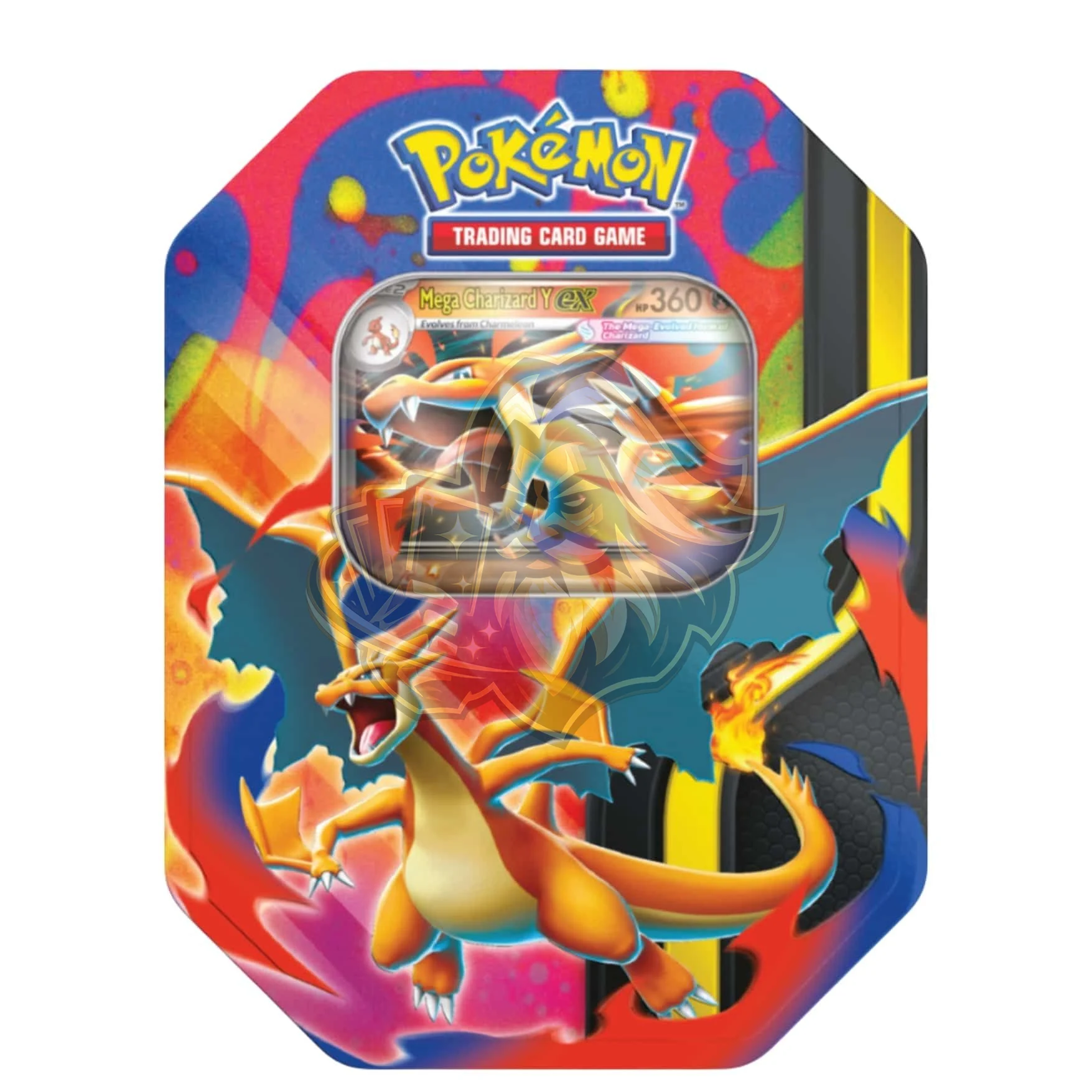 Pokemon Mega Charizard Y ex Tin Español
