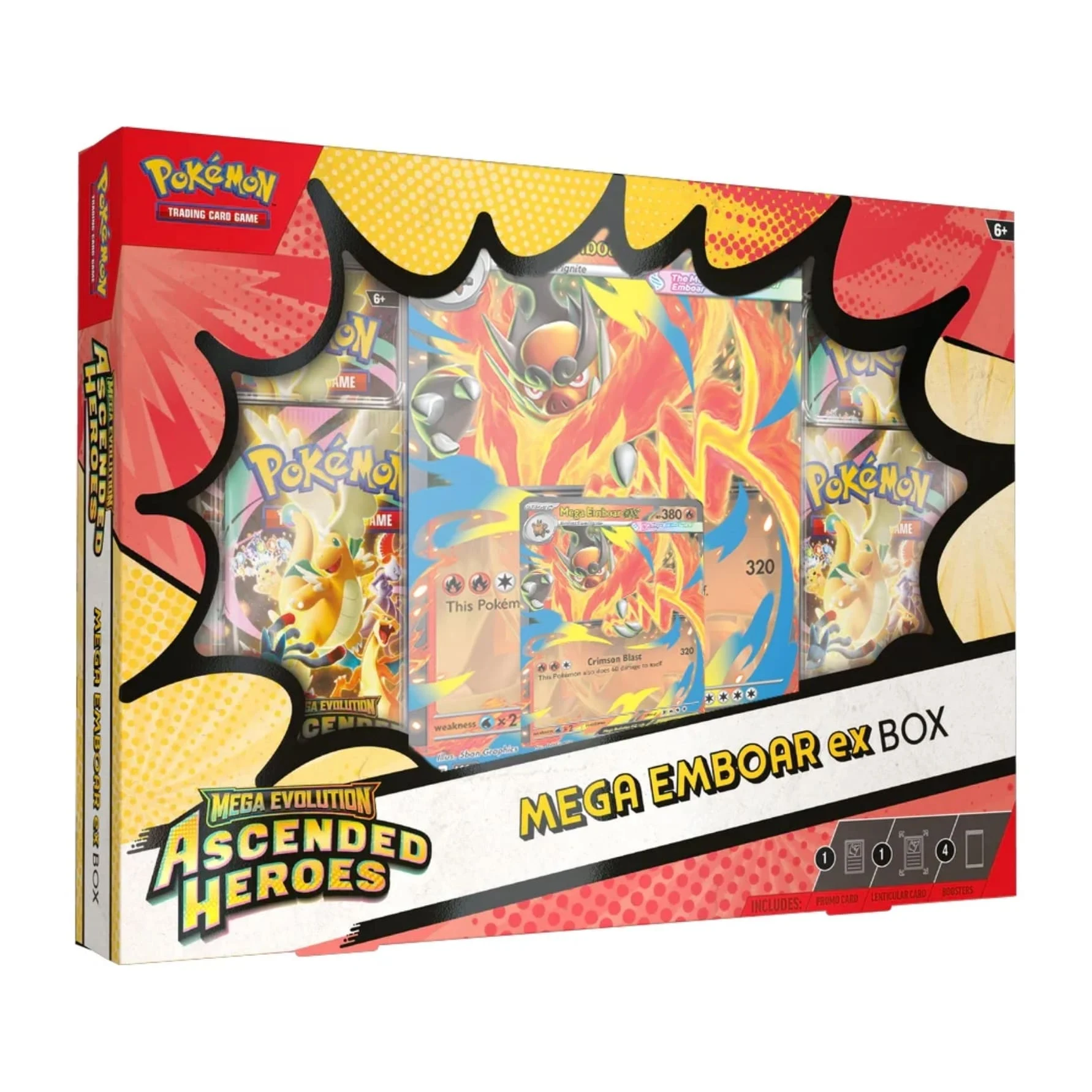 Pokémon Mega Emboar ex Box Español