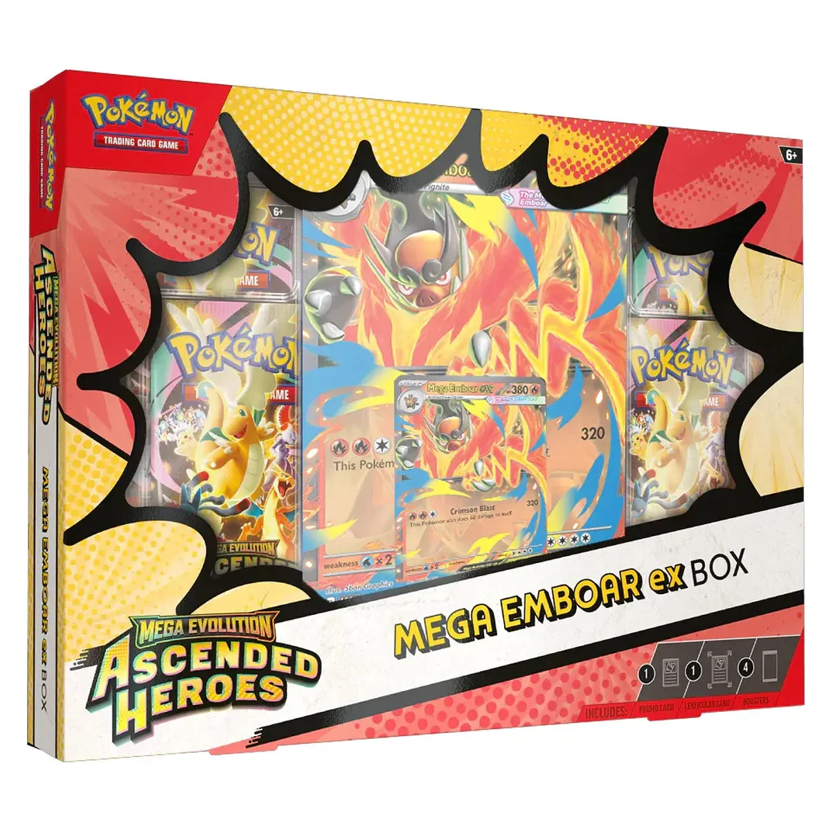 Pokémon TCG: Mega Evolution—Ascended Heroes Mega Emboar ex Box - Ingles