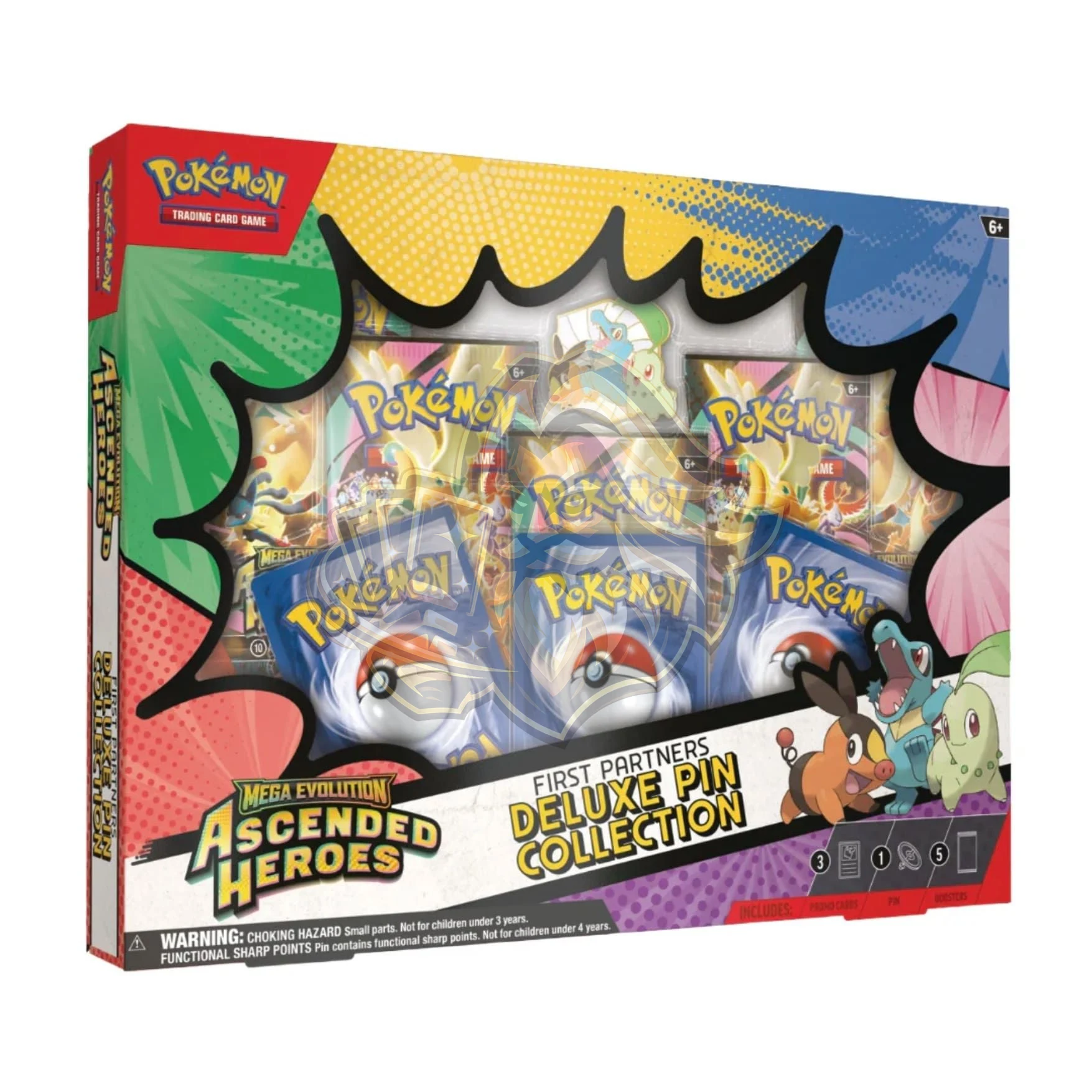 Pokémon Ascended Heroes First Partners Deluxe Pin Collection Español