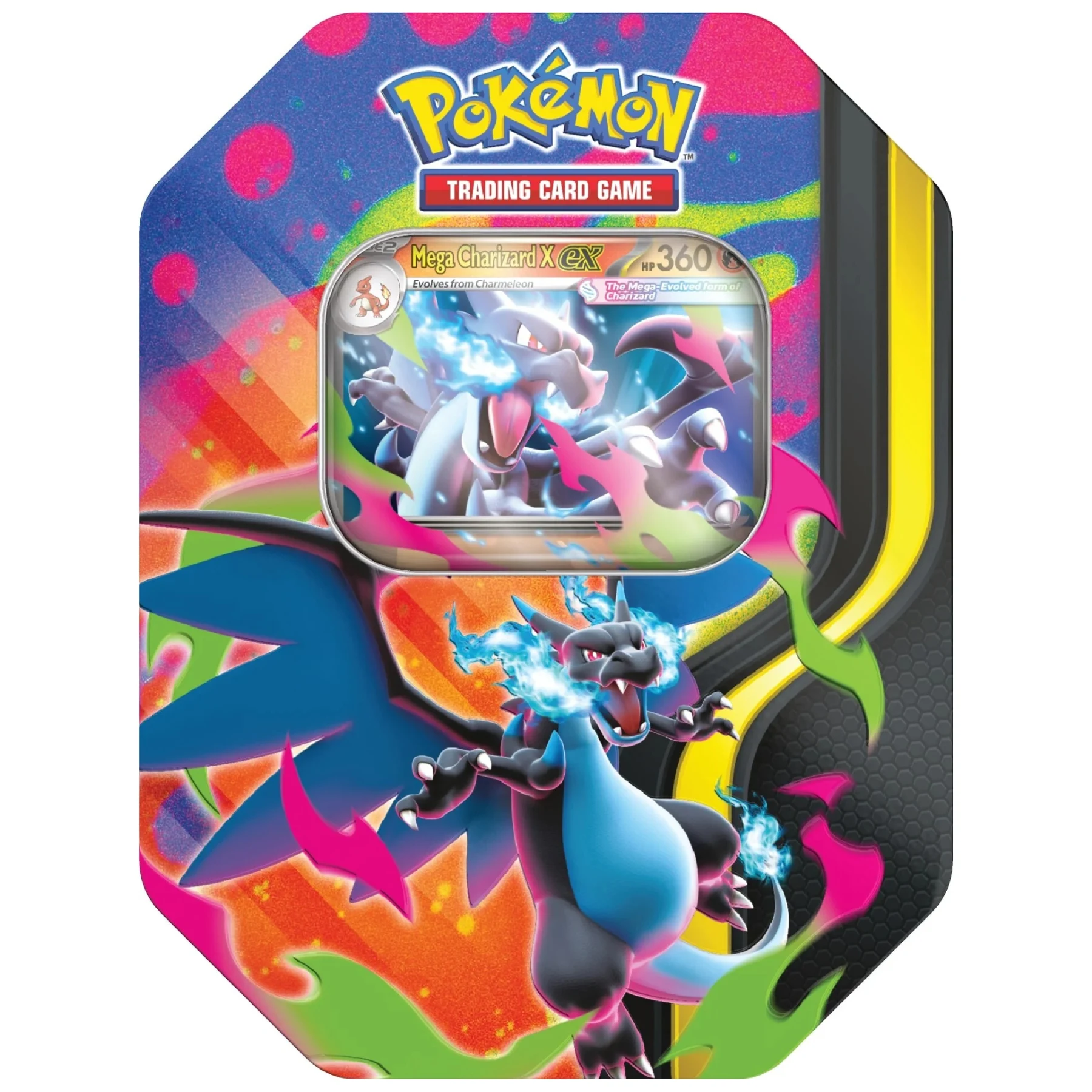 Mega Charizard X – Tin - Ingles