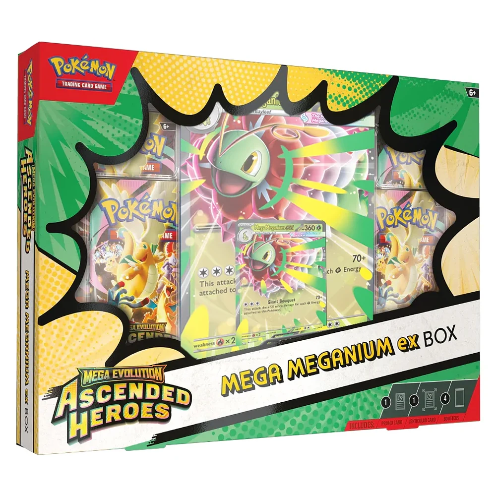 Ascended Heroes – Mega ex Box – Mega Meganium Español