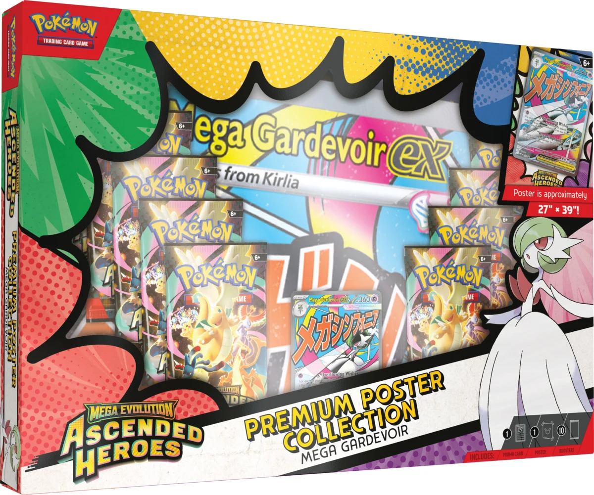 MEGA EVOLUTION – ASCENDED HEROES PREMIUM POSTER COLLECTION MEGA GARDE - Español