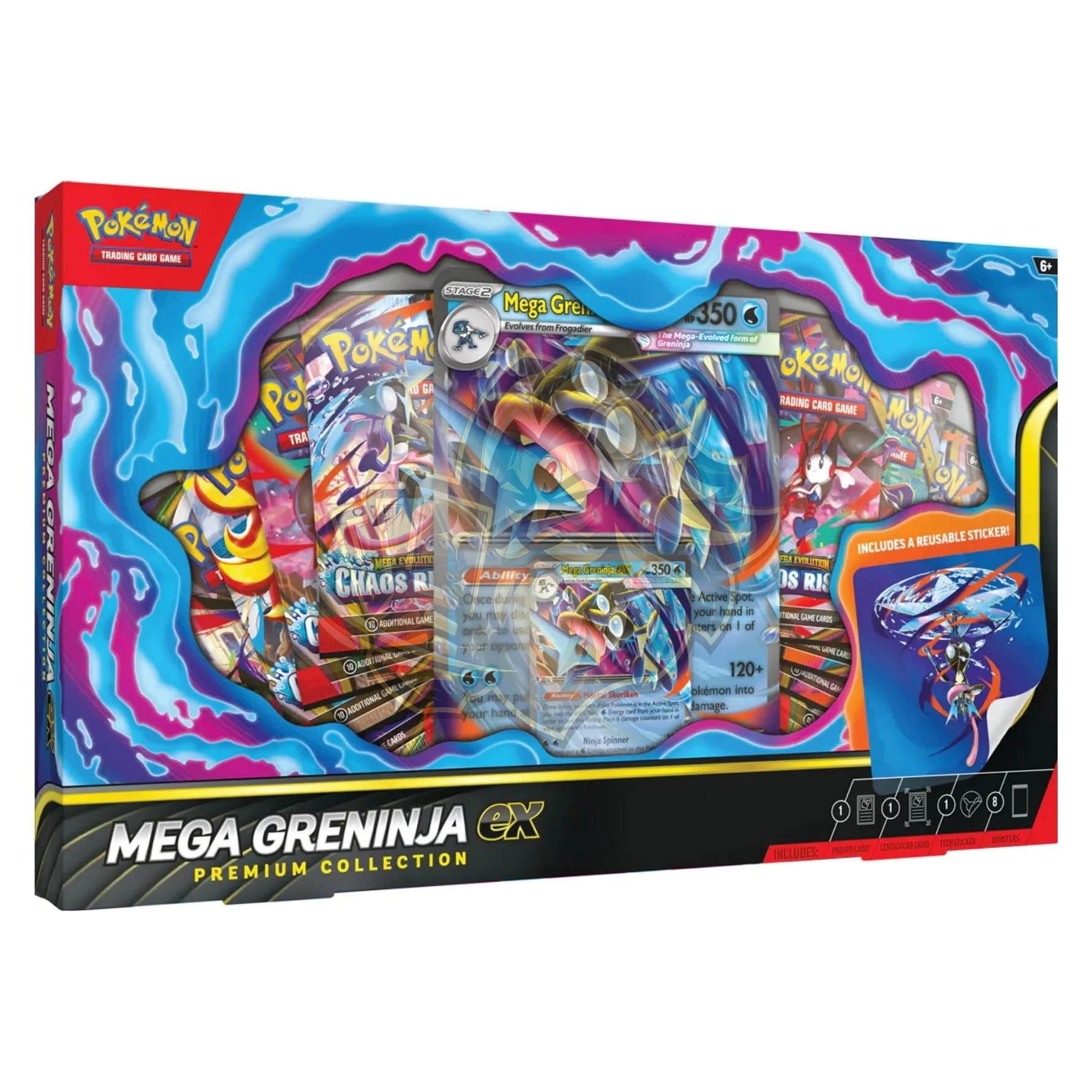 Pokémon TCG Mega Greninja Ex Premium Collection Español