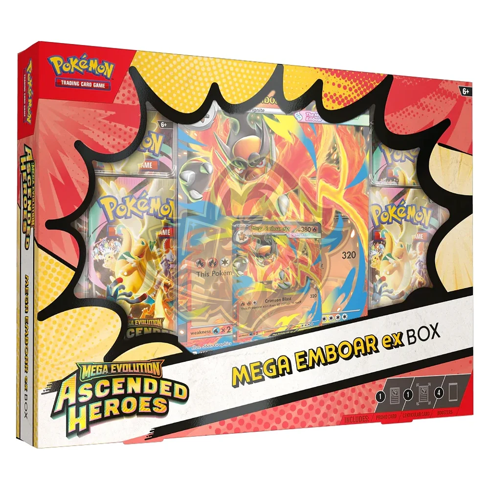 Ascended Heroes – Mega ex Box – Mega Emboar Ex Español