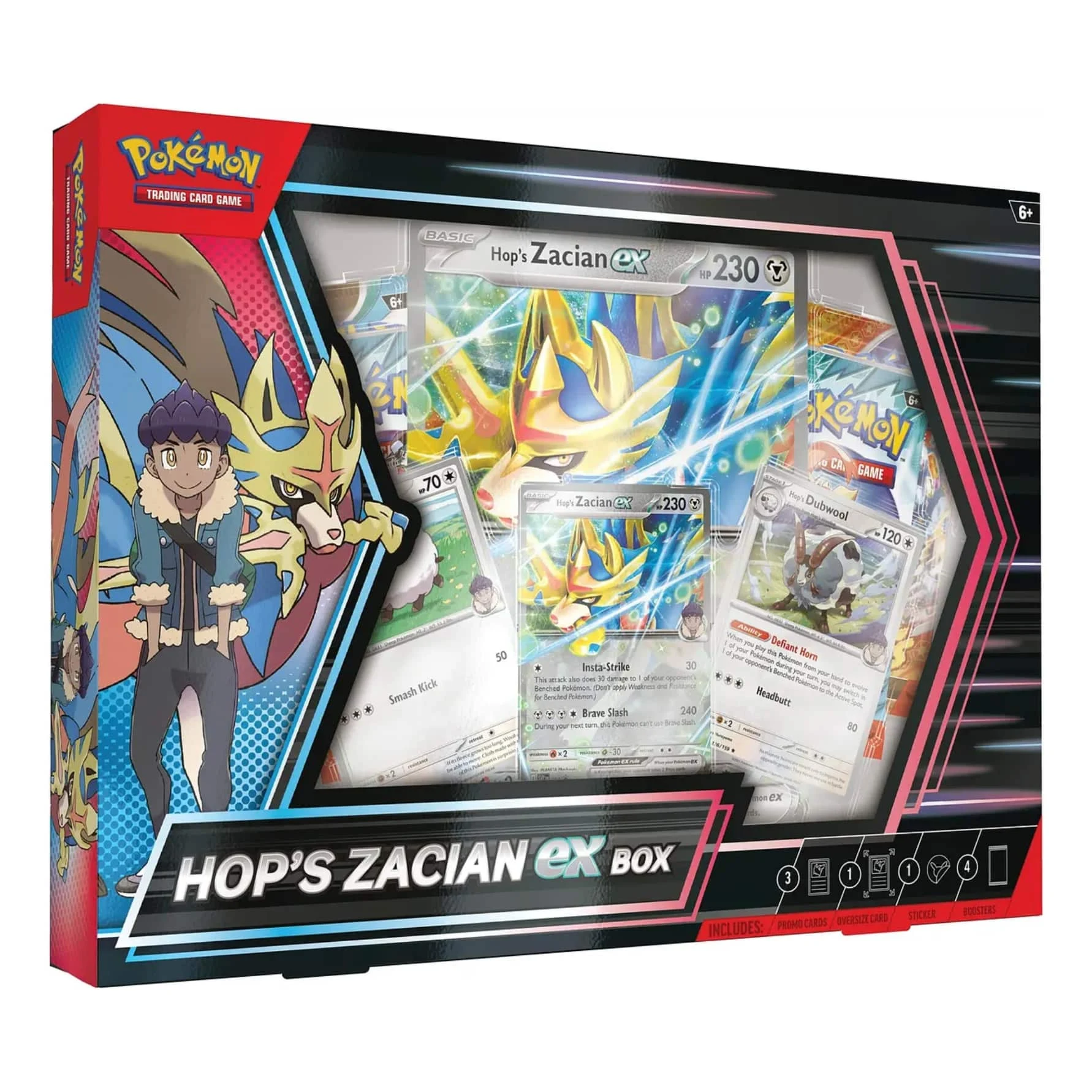 Pokémon Hop's Zacian ex Box Inglés