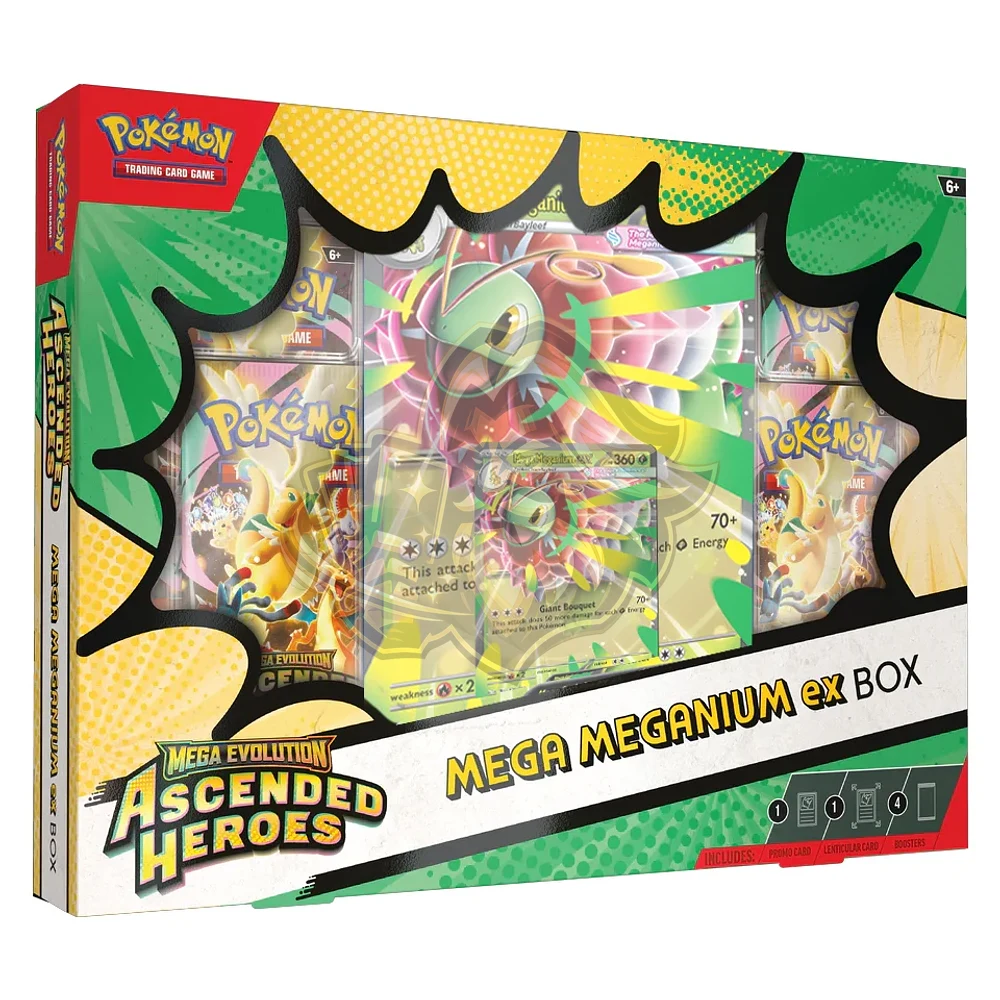 Ascended Heroes – Mega ex Box – Mega Meganium Español
