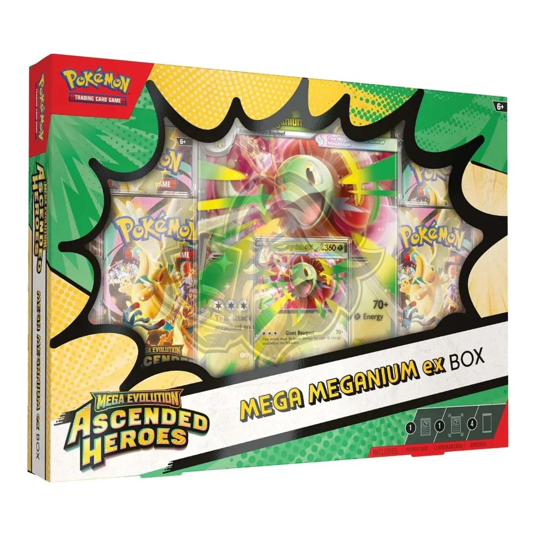 Pokémon Mega Meganium ex Box Español