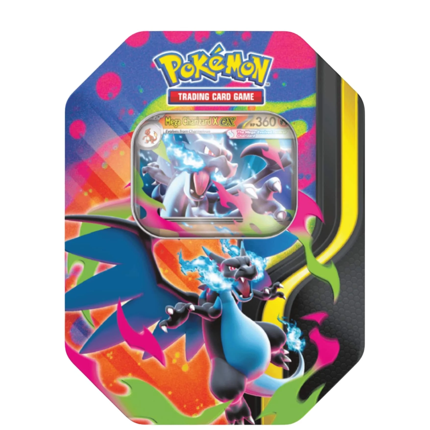 Pokemon Mega Charizard X ex Tin Español