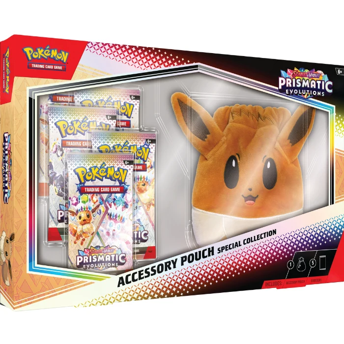Scarlet & Violet – Prismatic Evolutions – Accessory Pouch Special Collection – Ingles - Inglés
