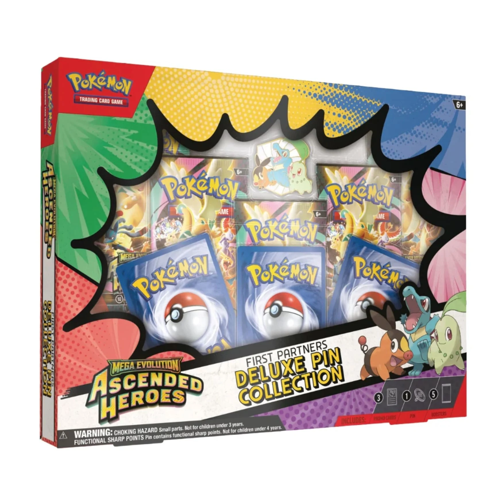 Pokémon Ascended Heroes First Partners Deluxe Pin Collection Español