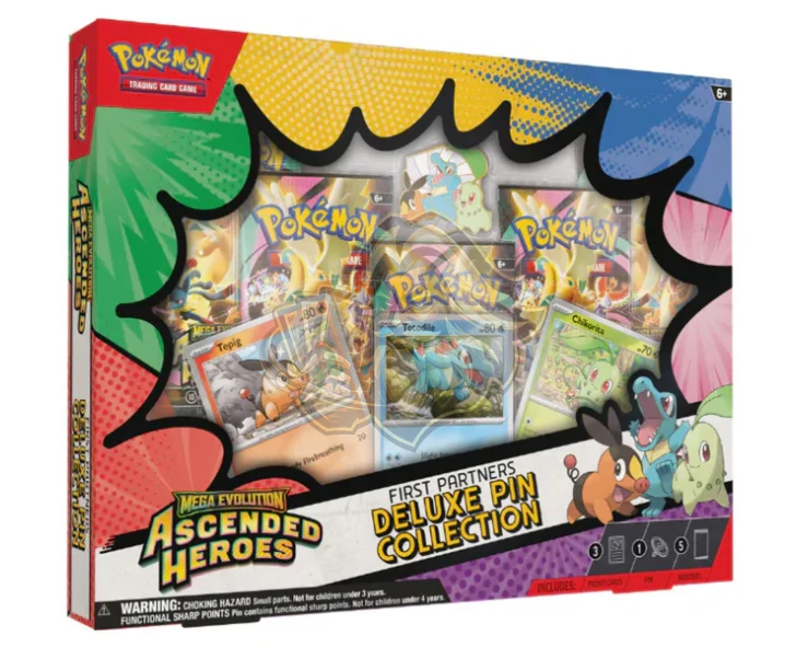 Mega Evolution: Ascended Heroes – First Partners Deluxe Pin Collection - Español