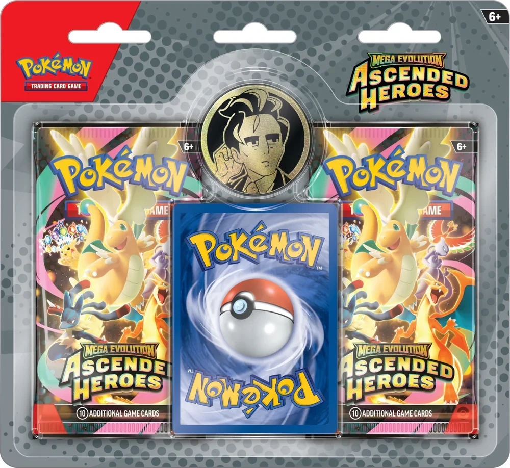 Pokémon TCG: Mega Evolution—Ascended Heroes 2-Pack Collection Case (Larry) - Inglés